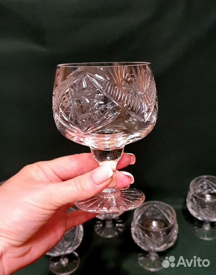 Бокалы и рюмки, хрусталь