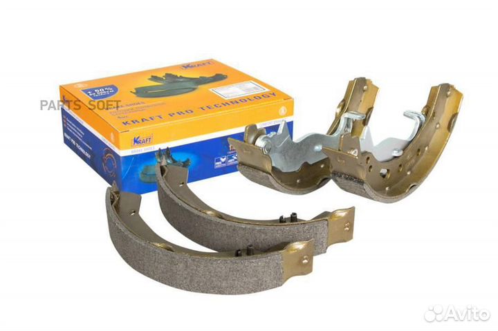 Kraft KT091531 Колодки тормозные ford fiesta 08- з