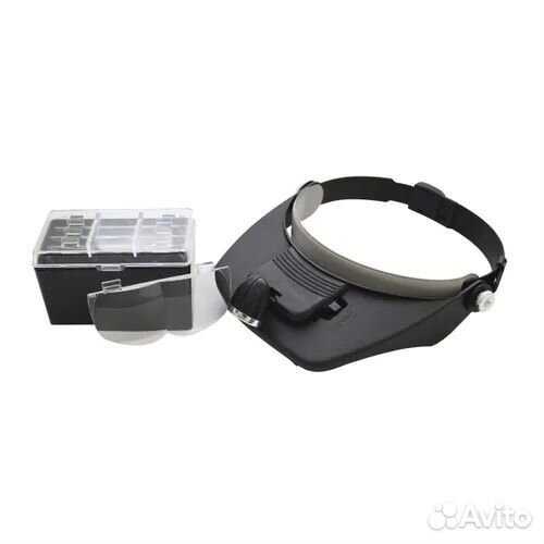 Лупа налобная с посветкой