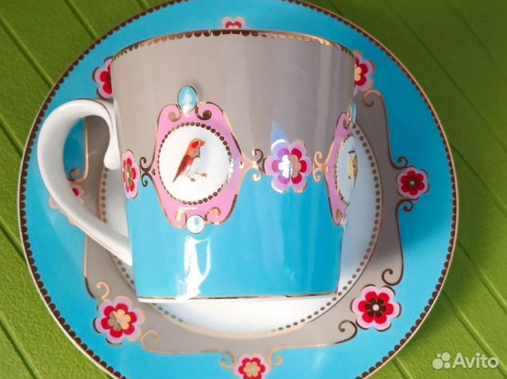 Бокал с блюдцем фарфор Китай