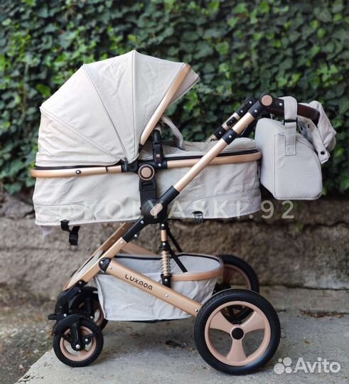 Коляска 3 в 1 Luxmom 518 (Беж)