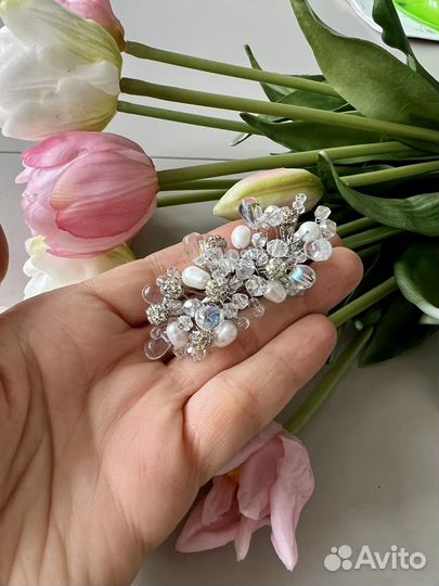 Заколка для волос ручная работа