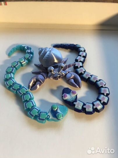 Игрушки3D черепаха ёжик удав омар лягушка лиса рак