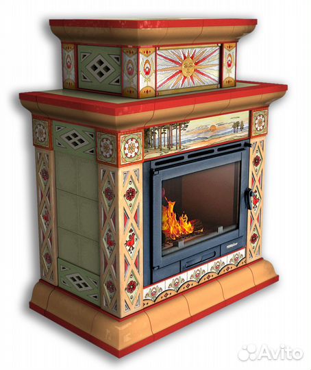 Дровяной камин печь для гостиной Билибин