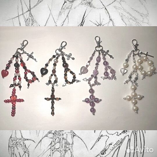 Обвес/брелок на сумку Y2K coquette