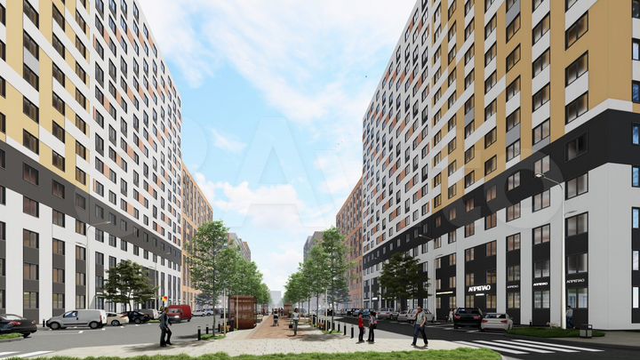 2-к. квартира, 55,8 м², 9/17 эт.