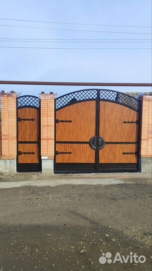 Кованые ворота и калитки навесы