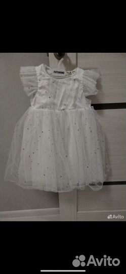 Платье снежинки 98-104