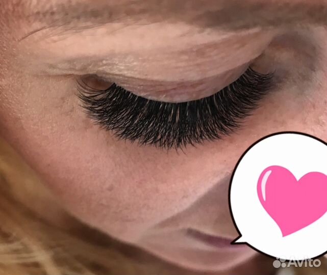 Наращивание ресниц - волос
