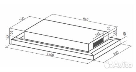 Вытяжка faber 110.0324.951 skypad X/WH F120