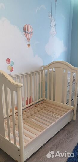 Кроватка и комод Pali