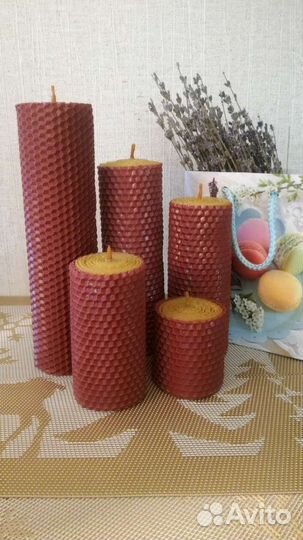 Свечи из вощины (набор 5 шт)