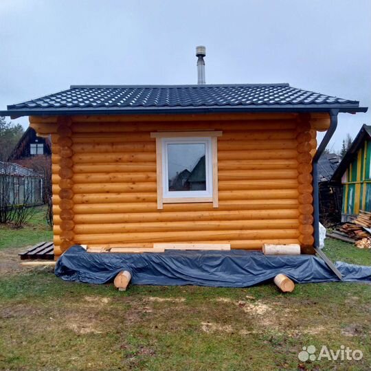 Монтаж-демонтаж кровли, отделка бани под ключ