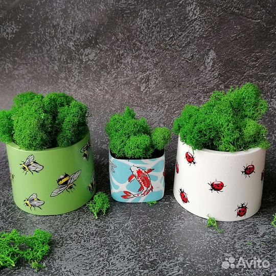 Кашпо из гипса