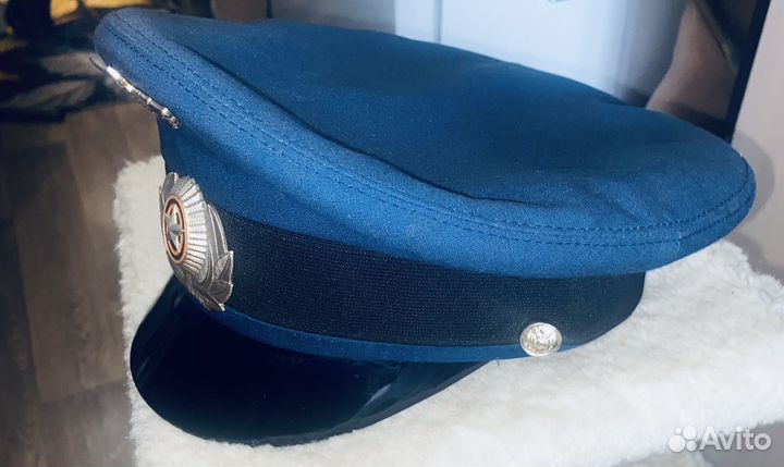 Фуражка офисная синяя