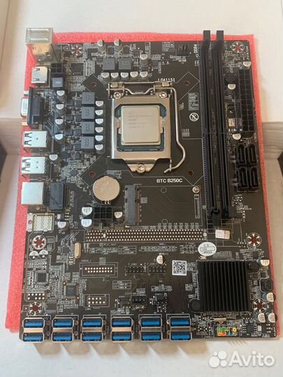 Материнская плата с процессором BTC B250C