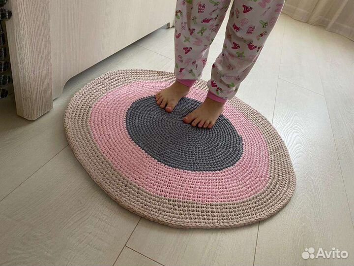 Ковры вязаные детские коврики салфетки из джута