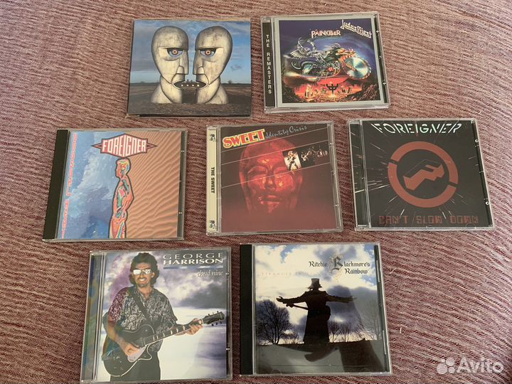 CD диски Pink Floyd, George Harrison и др