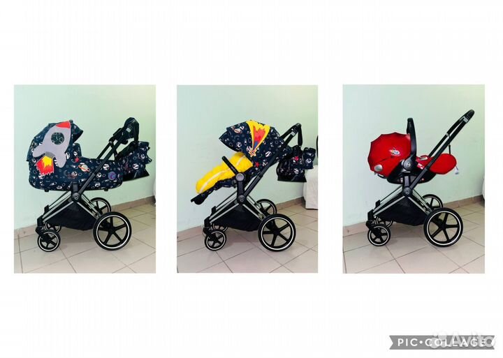 Коляска 3 в 1 Cybex Priam III Rocket Space Anna K