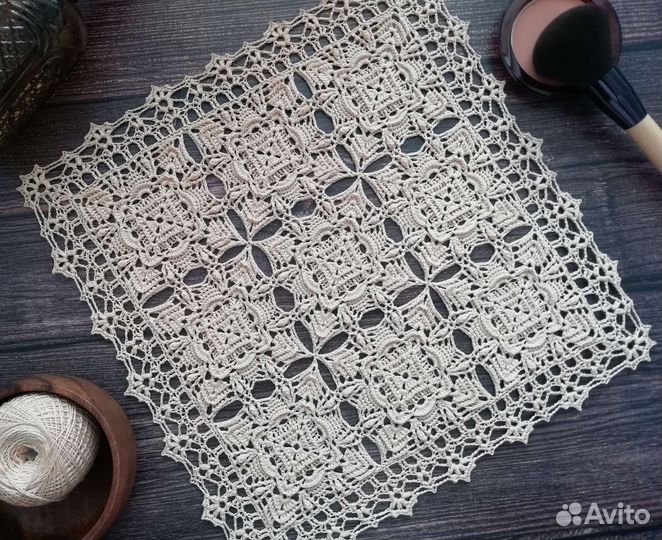 Салфетка вязаная крючком