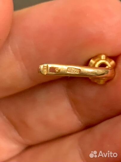 Серьги золотые 583 пробы СССР