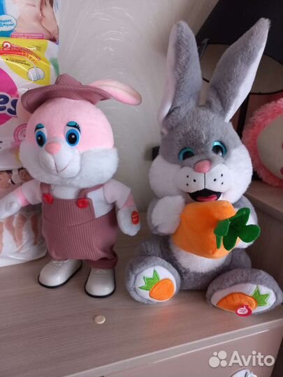 Заяц игрушка. Музыкальные