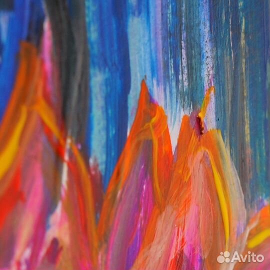 Акрил, современ. искусство. Бумага.45x61