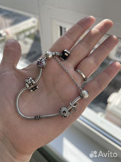Серебряный браслет пандора