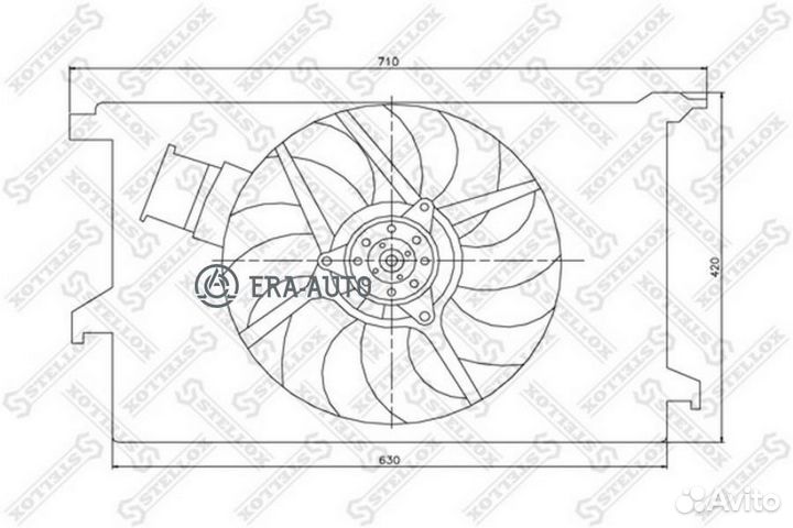 Stellox 2999271SX 29-99271-SX вентилятор охлаждени