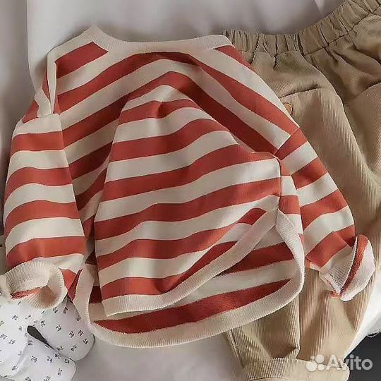 Лонгслив в полоску детский новый