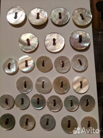 Пуговицы натуральный перламутр