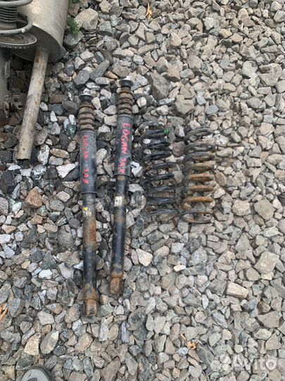 Renault logan 1 стойка задняя пружина задняя