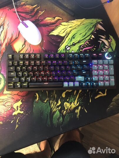 Механическаля клавиатура + наушники blody g520