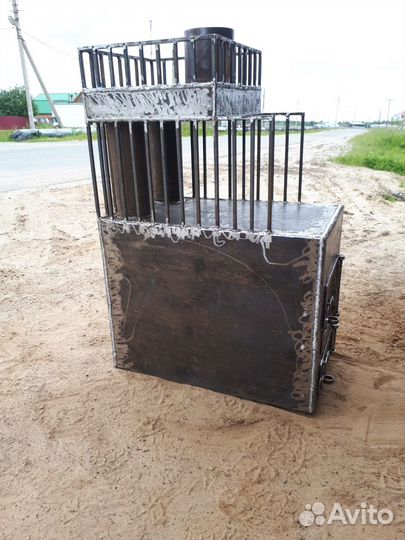 Супер печь металл 10мм для бани дома дачи