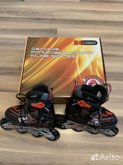 Роликовые коньки ролики Reaction Rainbow 31-35 р