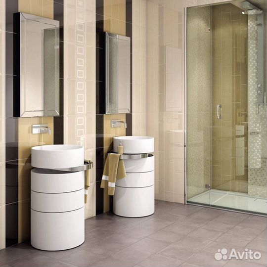 Плитка облицовочная Kerama Marazzi Вилланелла черный грань 400x150x8 мм (18 шт.1,08 кв.м)