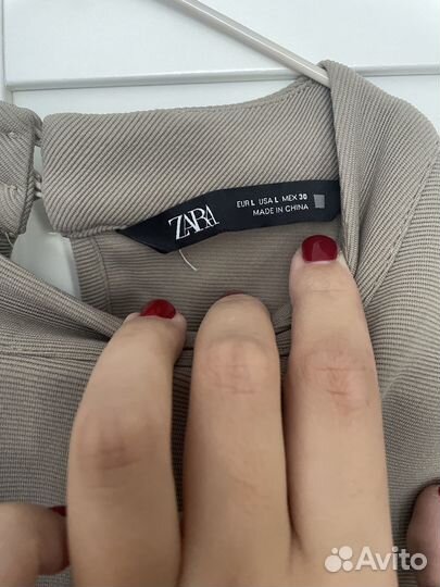 Платье рубашка zara