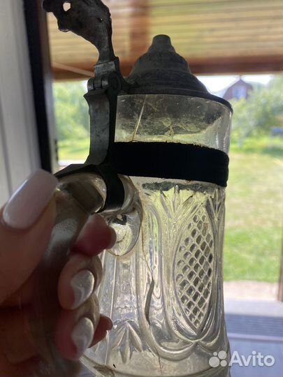 Антикварная кружка пивная Германия, начало 20 века