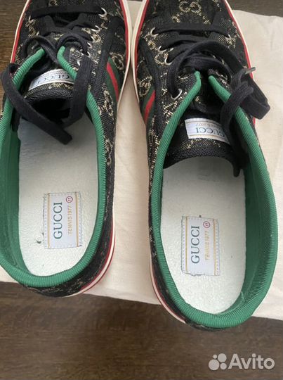 Gucci Tennis 1977 Black Ivory кеды оригинал