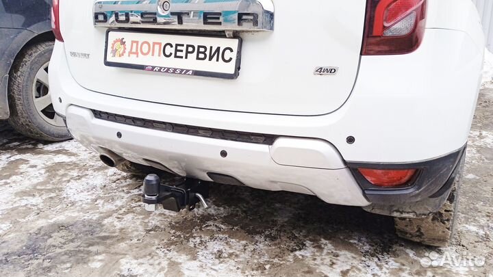 Фаркоп на Duster l,ll / Kaptur, шар под квадрат