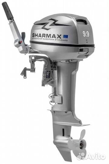 Sharmax SM9.9HS новый. 2х.т лодочный мотор