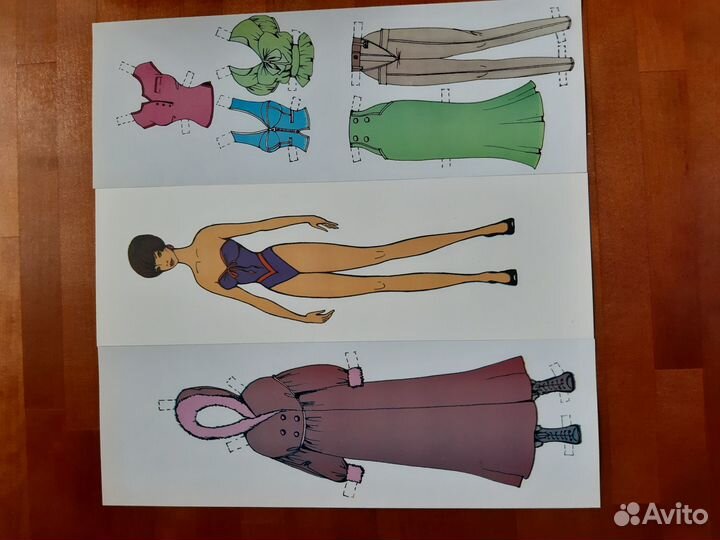 Бумажная кукла Алиса и 14 моделей одежды для нее