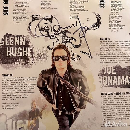 Black Country Communion 2LP 2010 UK С АВТОГРАФОМ