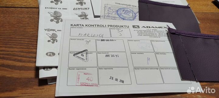 Коляска 2 в 1 adamex barletta new экокожа слива