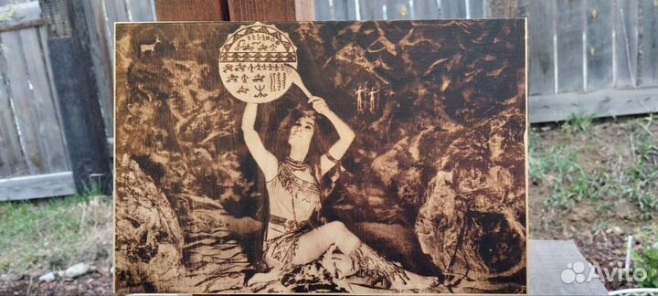 Выжигание портретов, картин на дереве