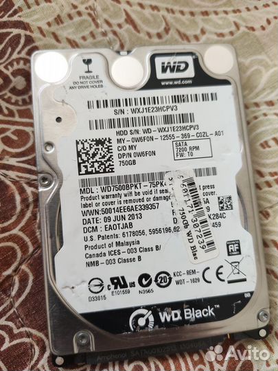 Жесткий диск 2.5