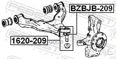 Пыльник шаровой опоры bzbjb-209 bzbjb209 Febest