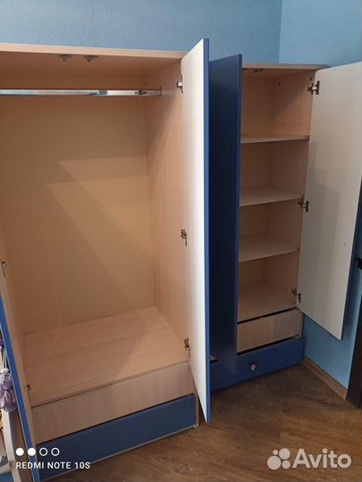 Стенка в детскую с двухъярусной кроватью