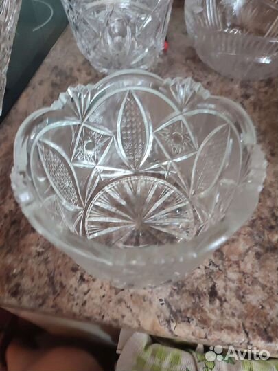 Хрустальная конфетница, салатник