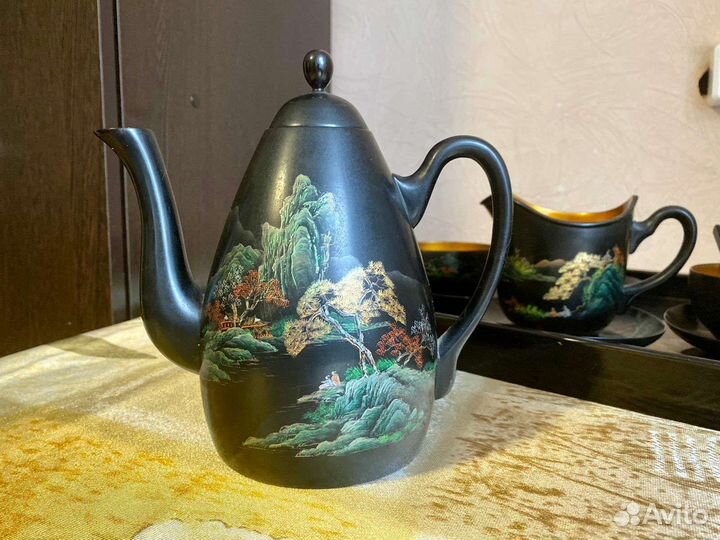 Сервиз китайский деревянный